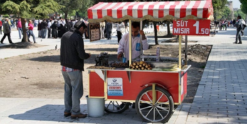 Sale foods on the street