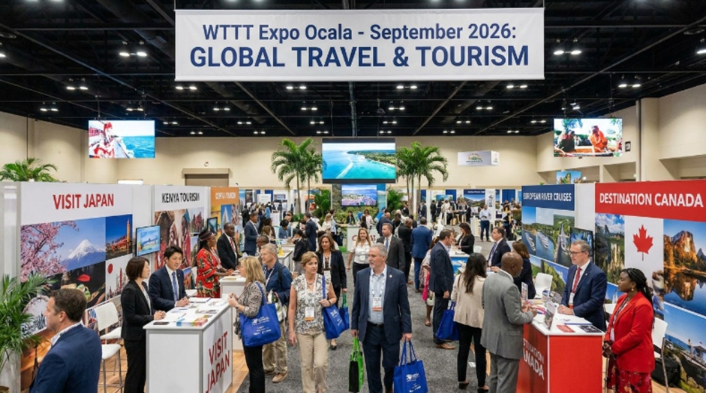 Global travel and tourism exhibitors at WTTT Expo Ocala September 2026