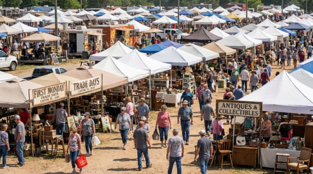First Monday Trade Days 2026 outdoor vendor market Canton Texas
