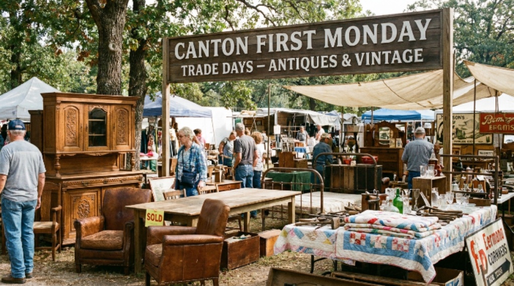 Antique furniture and vintage finds at Canton First Monday Trade Days